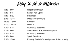 Day 2 at a glance